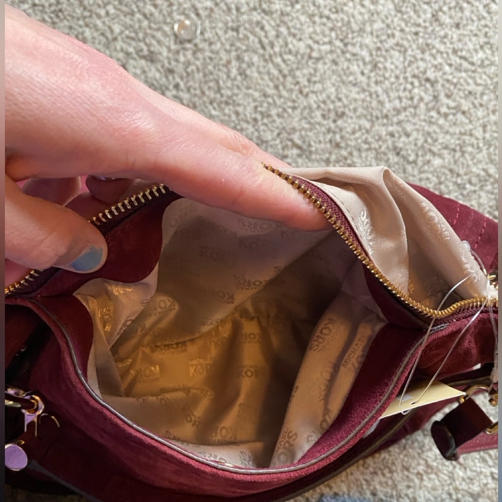 BNWT Michael Kors Suede Purse - Picture 8 of 15